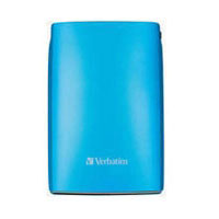 Verbatim Store n Go USB 2.0 Portable Hard Drive 500GB Caribbean Blue (53011)